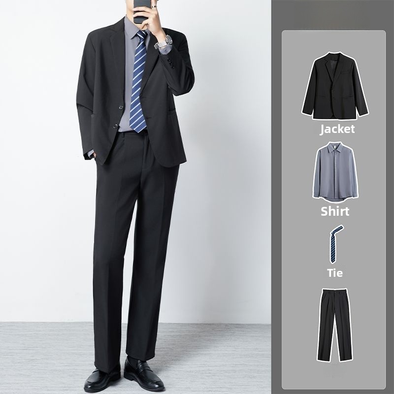Types Of Men'S Formal Wear - Men's Casual Business Suit Three-Piece Set