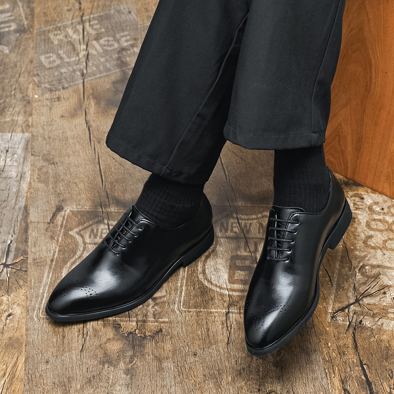 Men'S Formal Office Wear Shoes - Brand Rubber Quality Anti Slip Wear-resistant