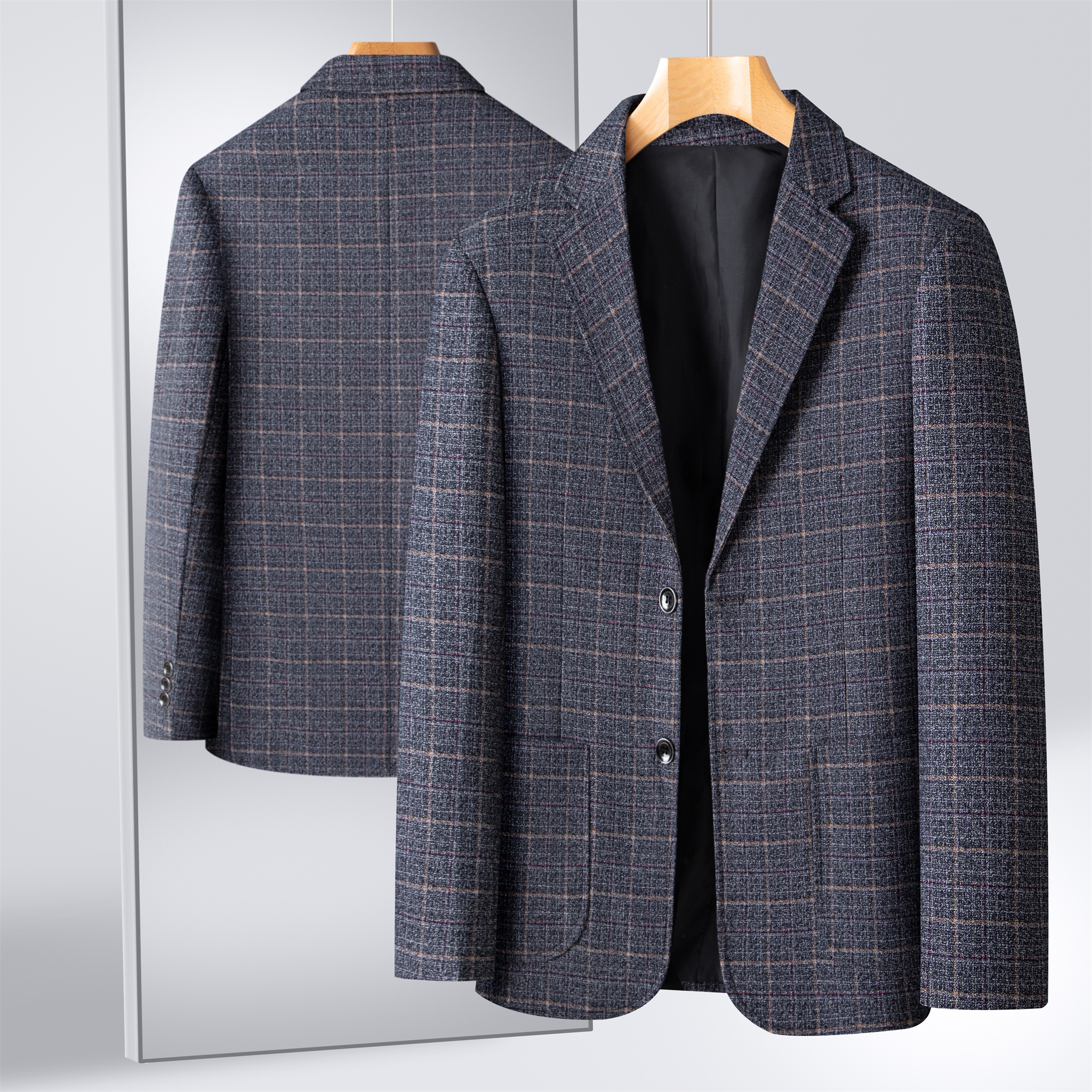 Striped Suit Men's Plaid Suit  - Men Formal Wear Shop review and price