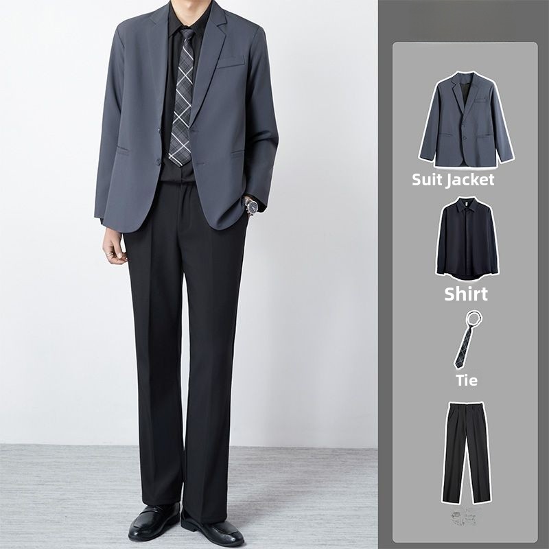 Men's Casual Business Suit Thr - Types Of Men'S Formal Wear review and price