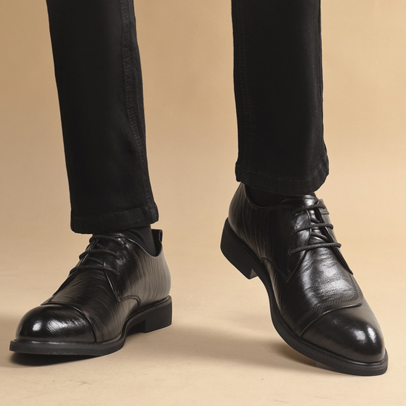 Leather Oxford Shoes With Meta - Men'S Formal Office Wear Shoes review and price