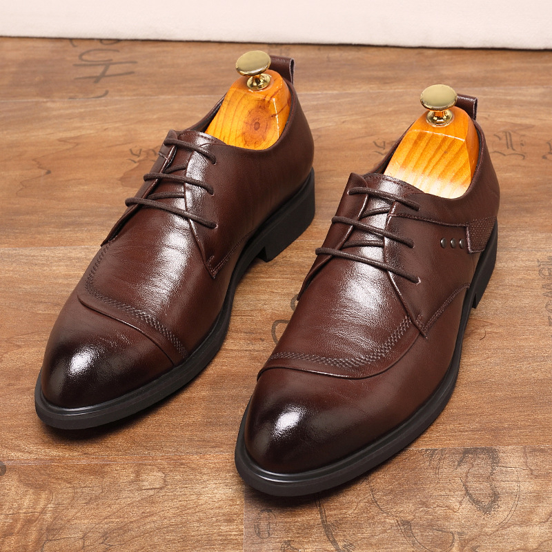 Leather Oxford Shoes With Meta - Men'S Formal Office Wear Shoes review and price