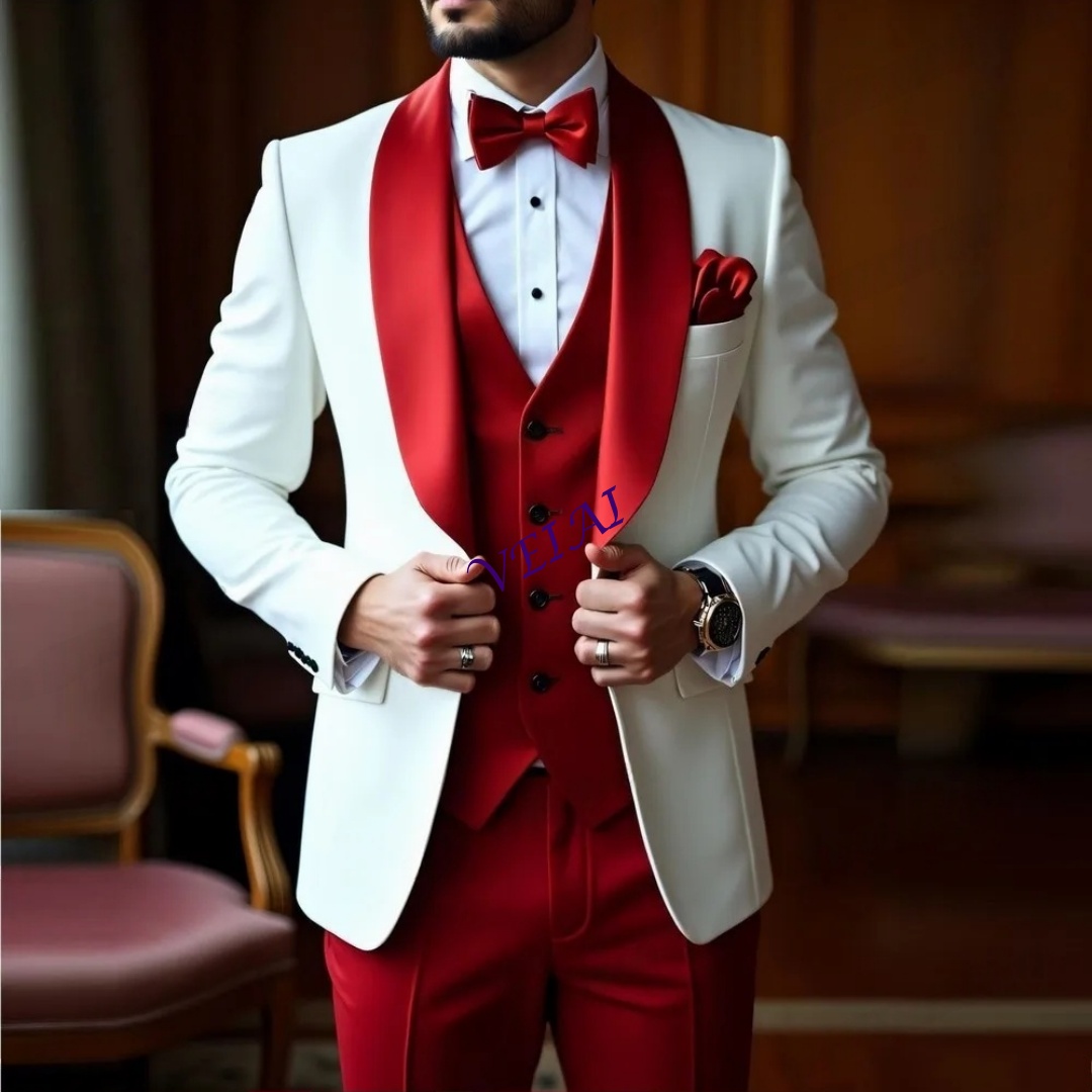 CustomizedNew White And Red Me - Men'S Formal Wear Accessories review and price