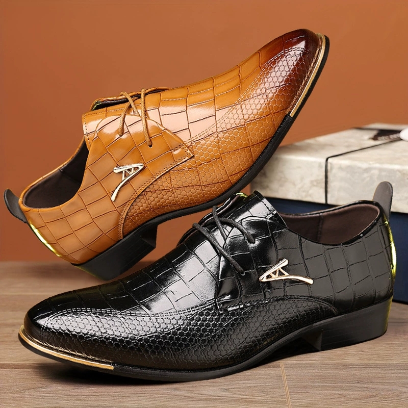 Fashion PU Leather Shoes Men B - Men'S Formal Wear Accessories review and price