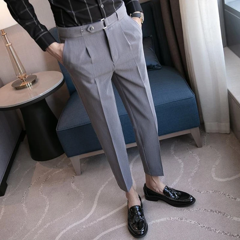Tressed Trousers For Men Slim  - Men Formal Wear Clothes review and price