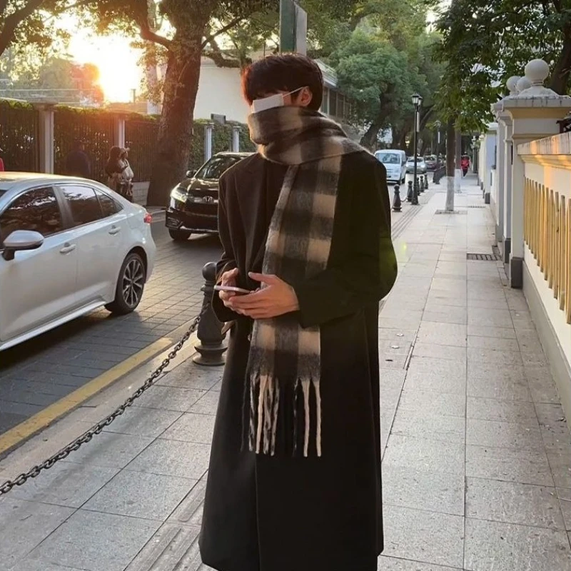 Korean Inspired Men's Wool Ove - Men'S Formal Wear In Winter review and price