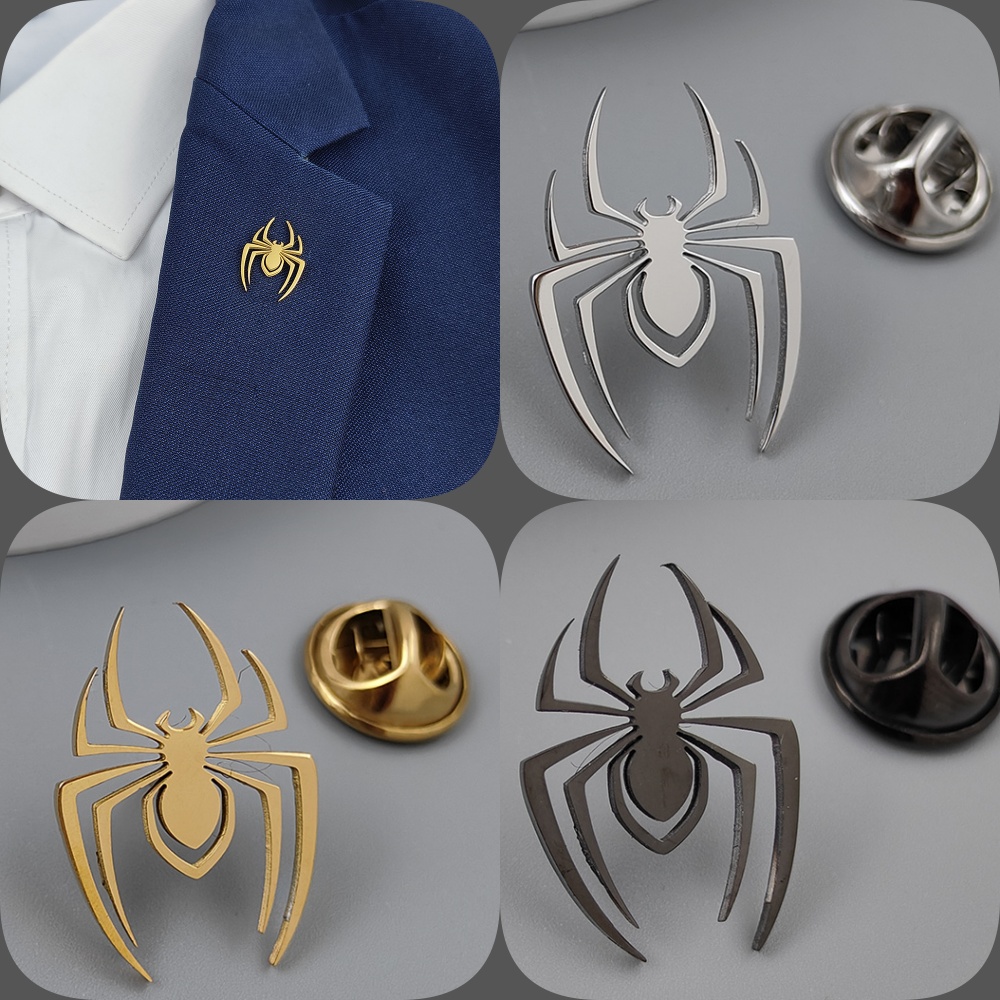 Classic gold-plated spider bad - Men'S Formal Wear Accessories review and price