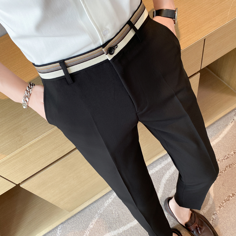 Fashion Waist Stripes Suit Pan - Men'S Formal Wear Accessories review and price
