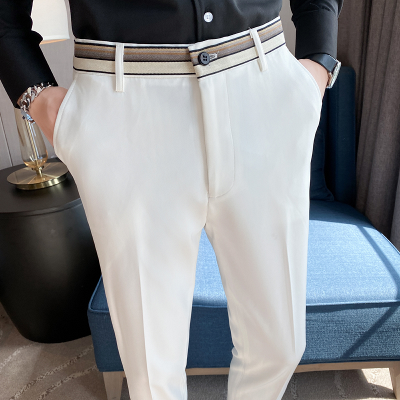Fashion Waist Stripes Suit Pan - Men'S Formal Wear Accessories review and price