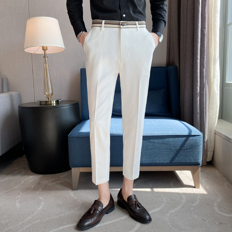Fashion Waist Stripes Suit Pan - Men'S Formal Wear Accessories review and price