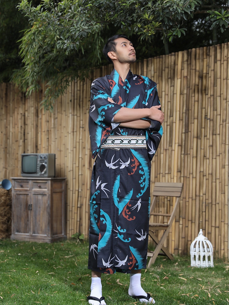 Japanese Kimono With Belt Men' - Traditional Japanese Men'S Formal Wear review and price