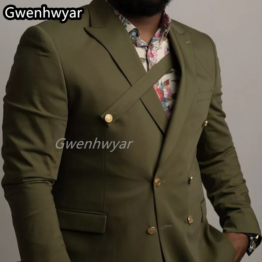 Gwenhwyar Grey Double Breasted - Men Formal Wear Clothes review and price