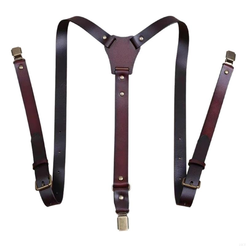 Mens PU Leather Suspenders Wit - Suspender Clip Formal review and price