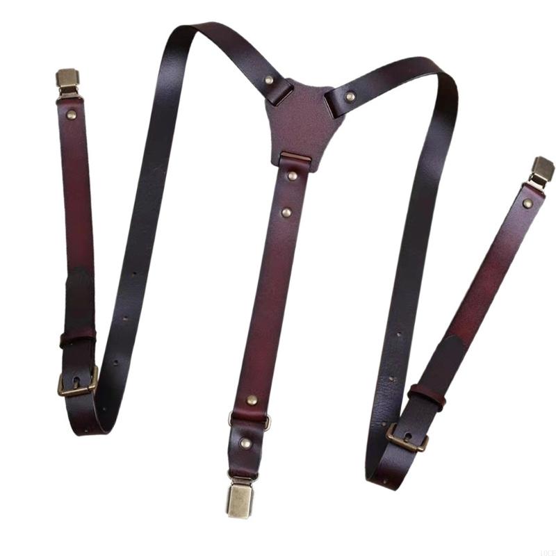 Mens PU Leather Suspenders Wit - Suspender Clip Formal review and price