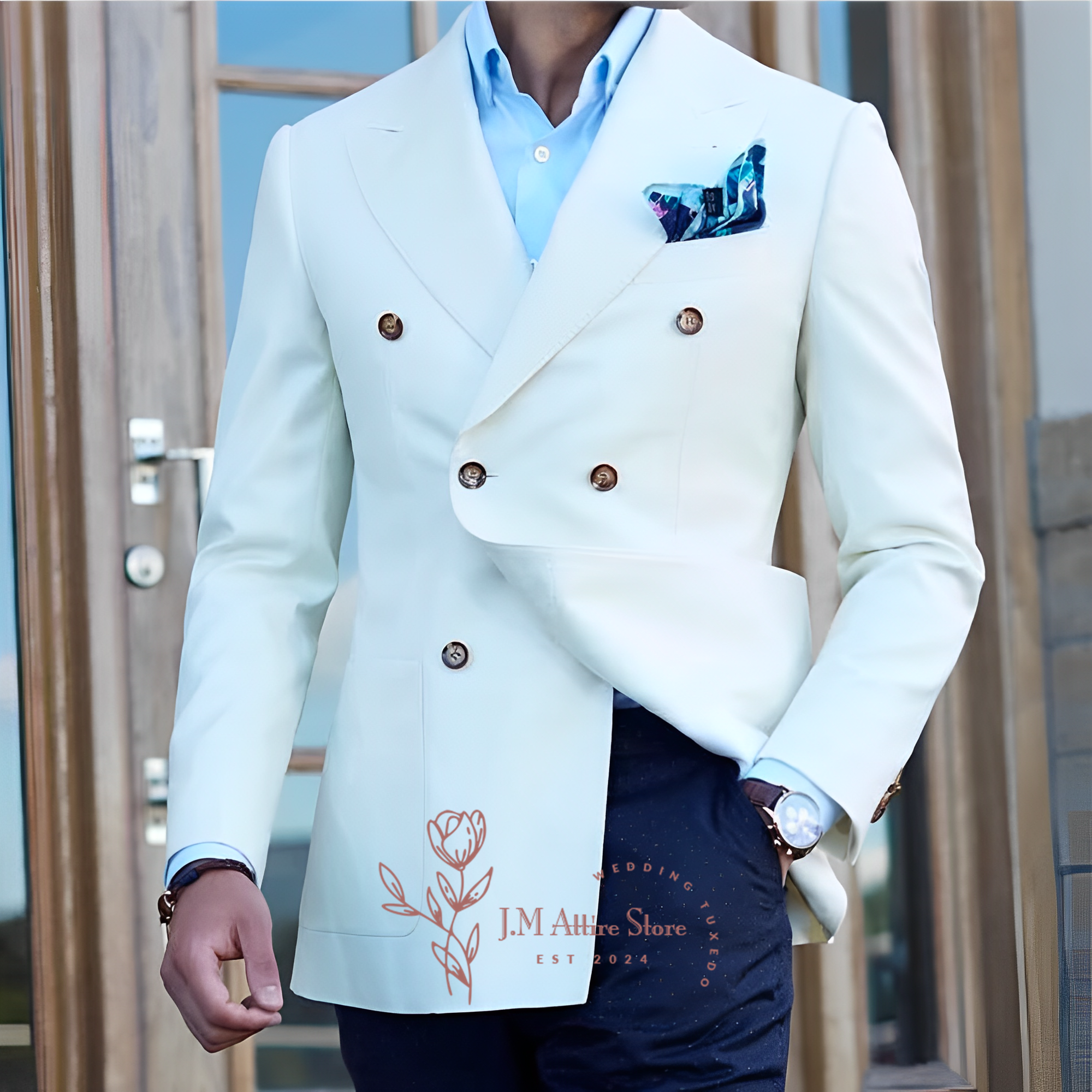 Elegant white men's suit jacke - Men'S Formal Wear In Winter review and price